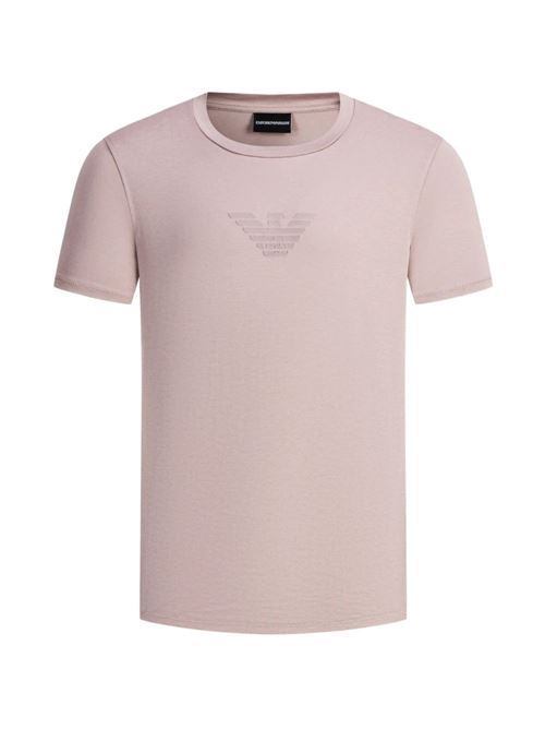 T-shirt uomo Emporio Armani rosa con logo EMPORIO ARMANI | EM004583AF13669M4146